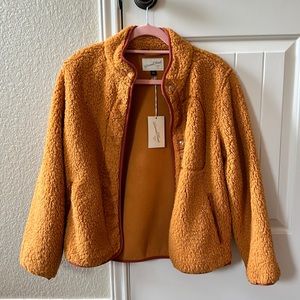 BRAND NEW Universal Thread Orange Fleece Jacket
